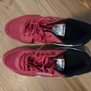 Reebok Red and Black Sneakers